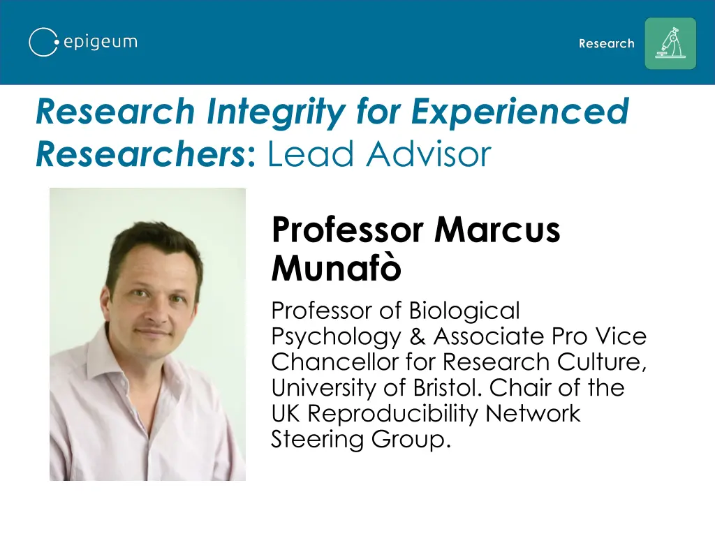 research integrity for experienced researchers 3