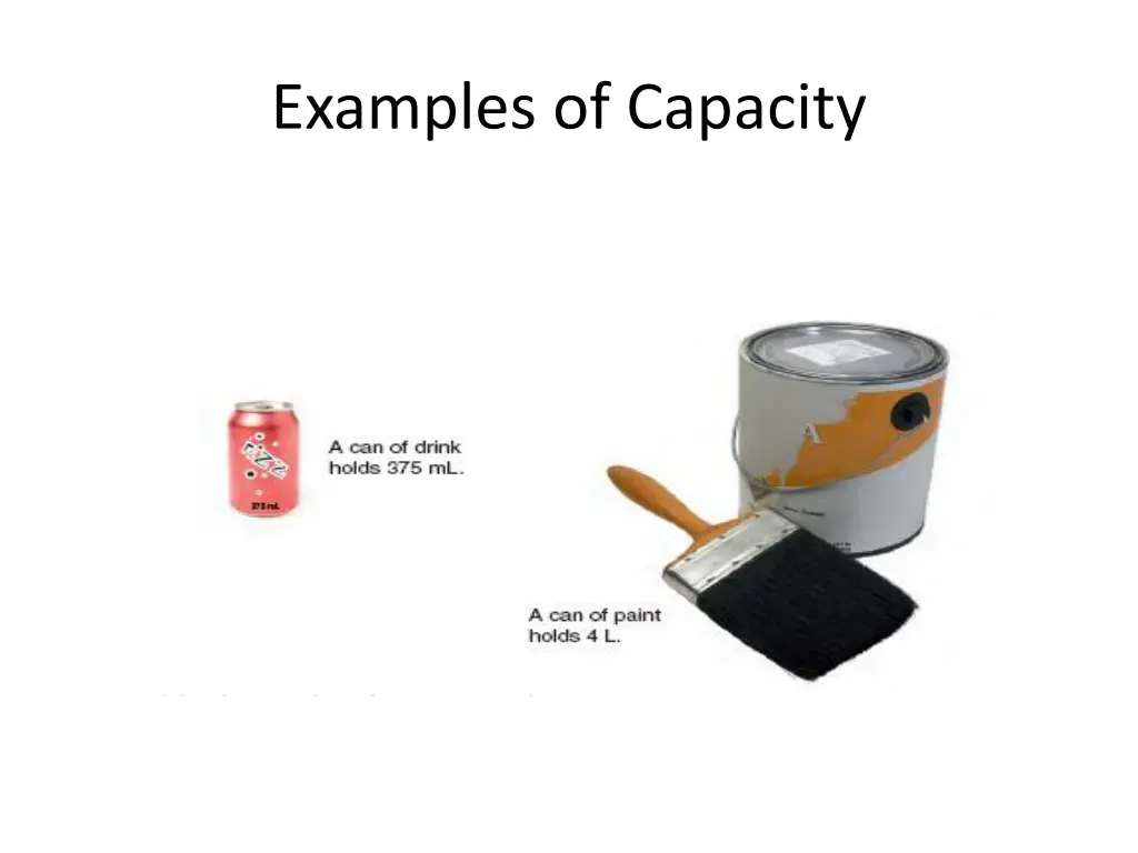 examples of capacity