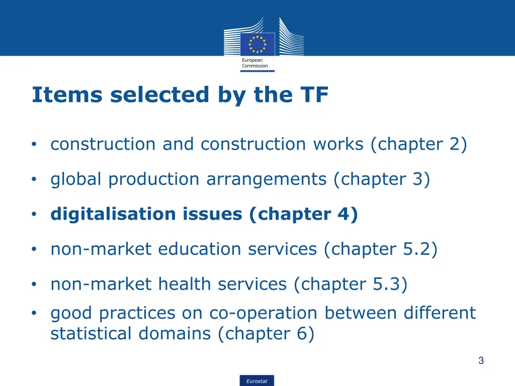 items selected by the tf