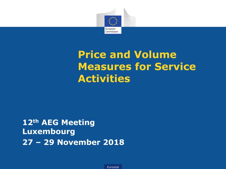 price and volume measures for service activities