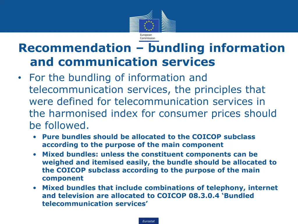 recommendation bundling information