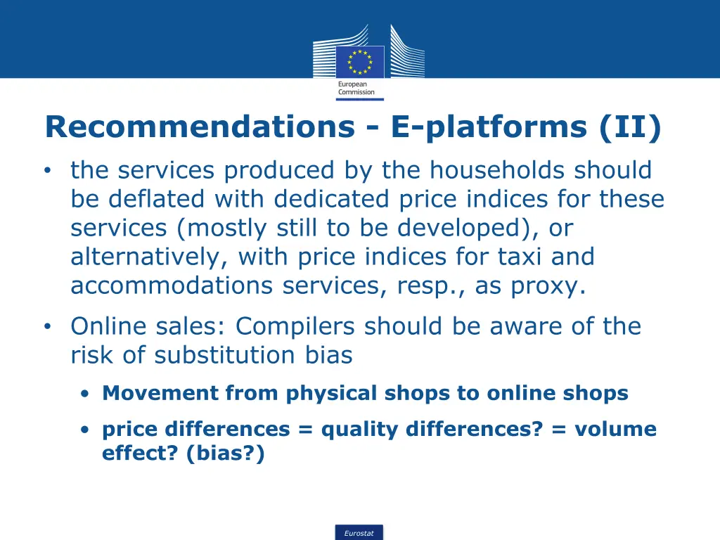 recommendations e platforms ii the services