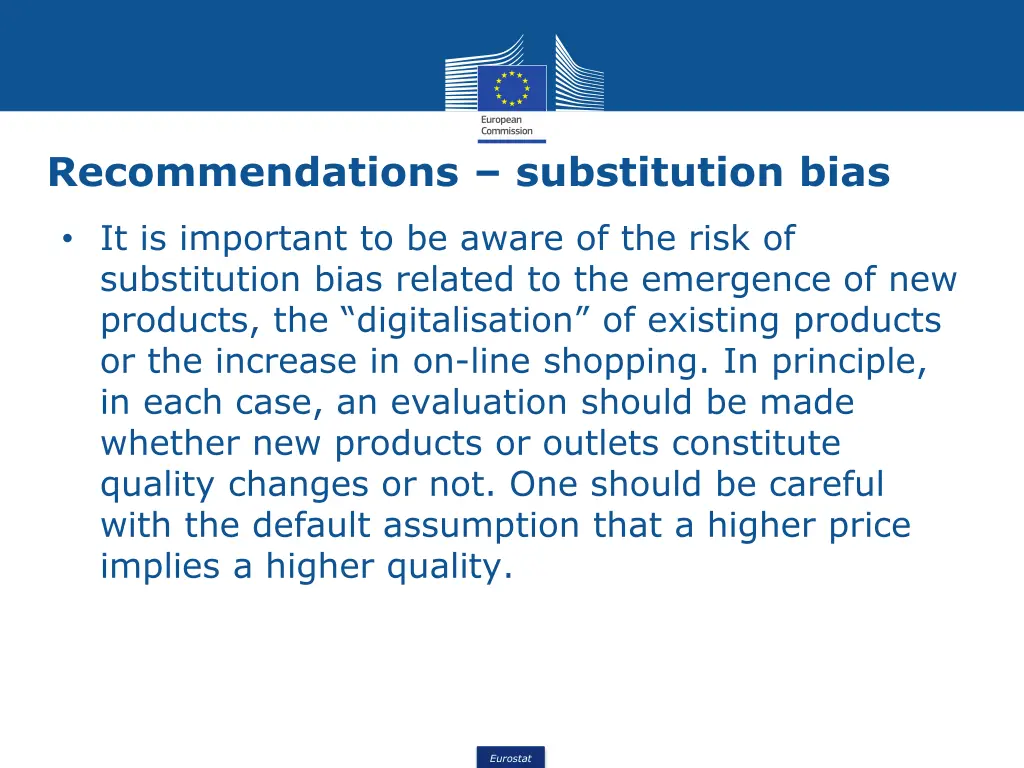recommendations substitution bias