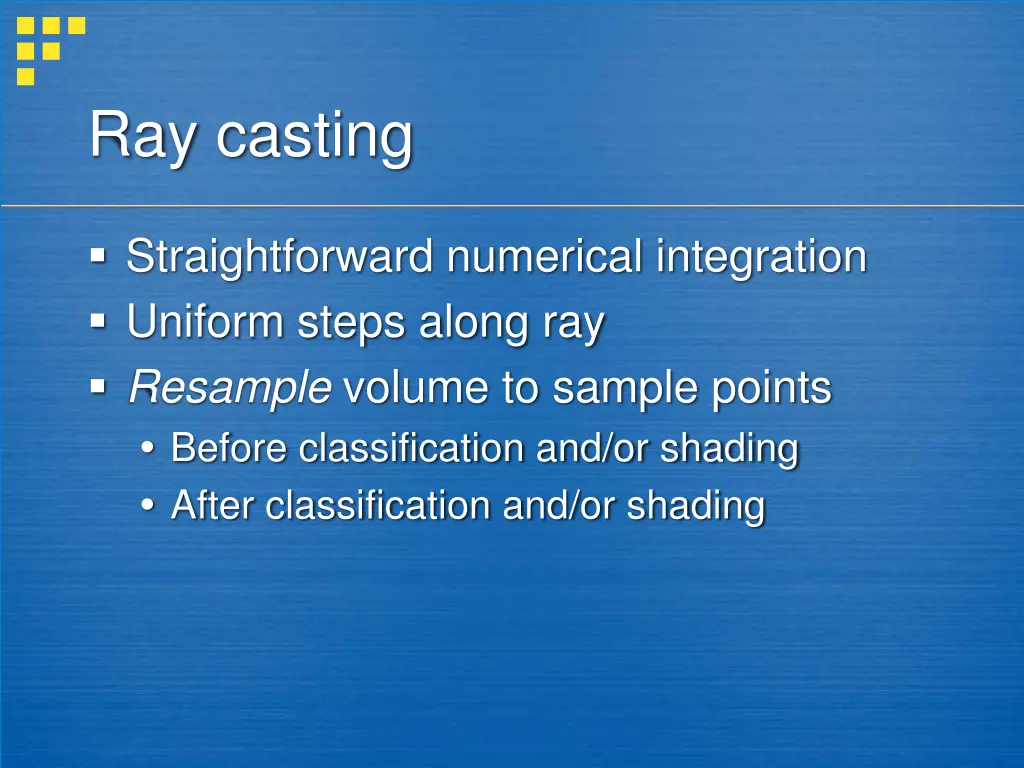 ray casting