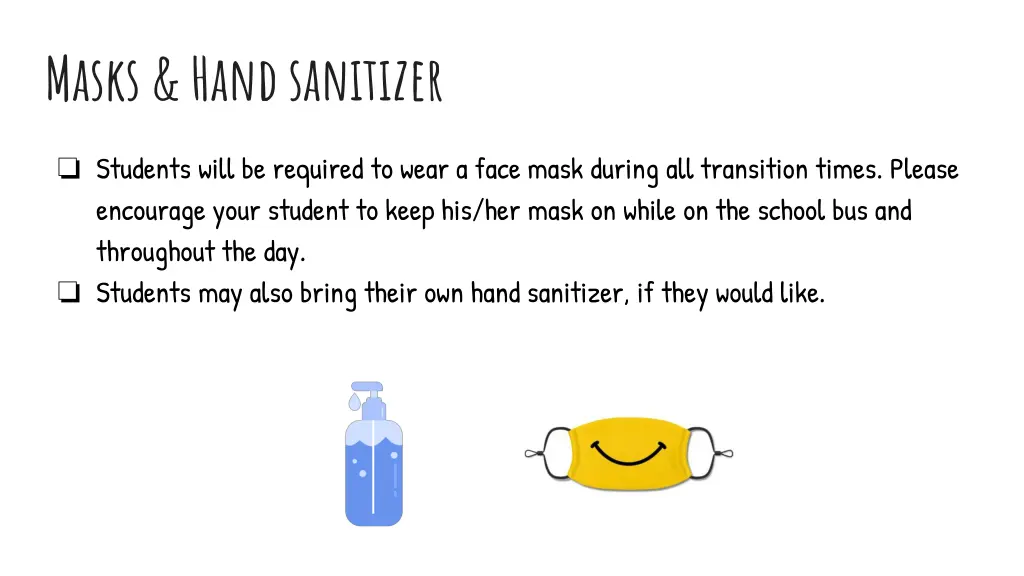 masks hand sanitizer