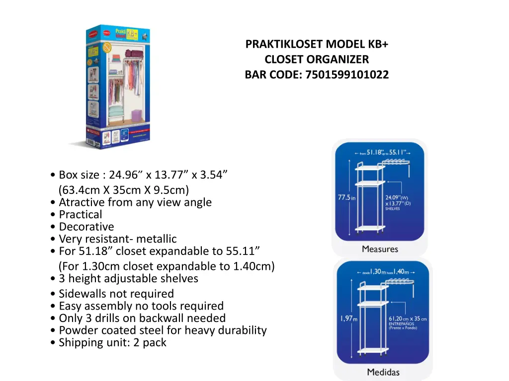 praktikloset model kb closet organizer bar code