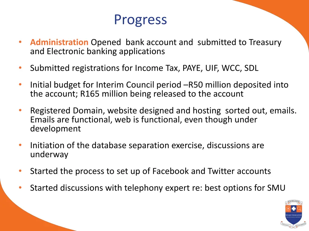 progress 1