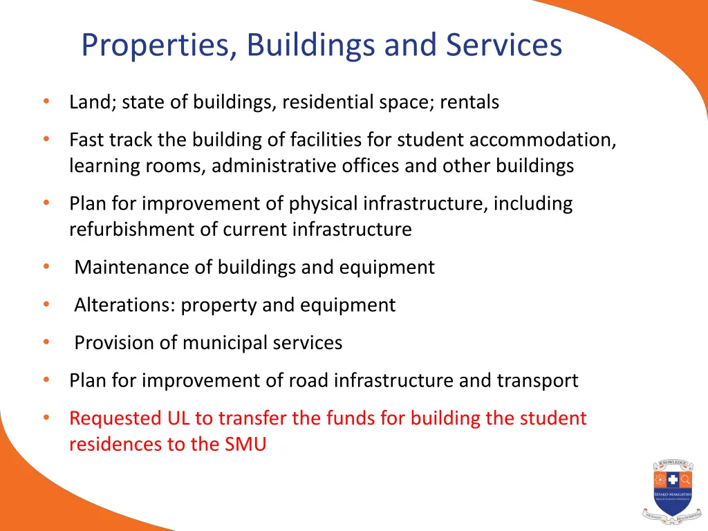 properties buildings and services