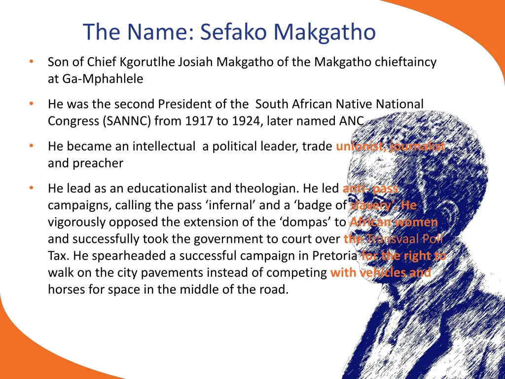 the name sefako makgatho
