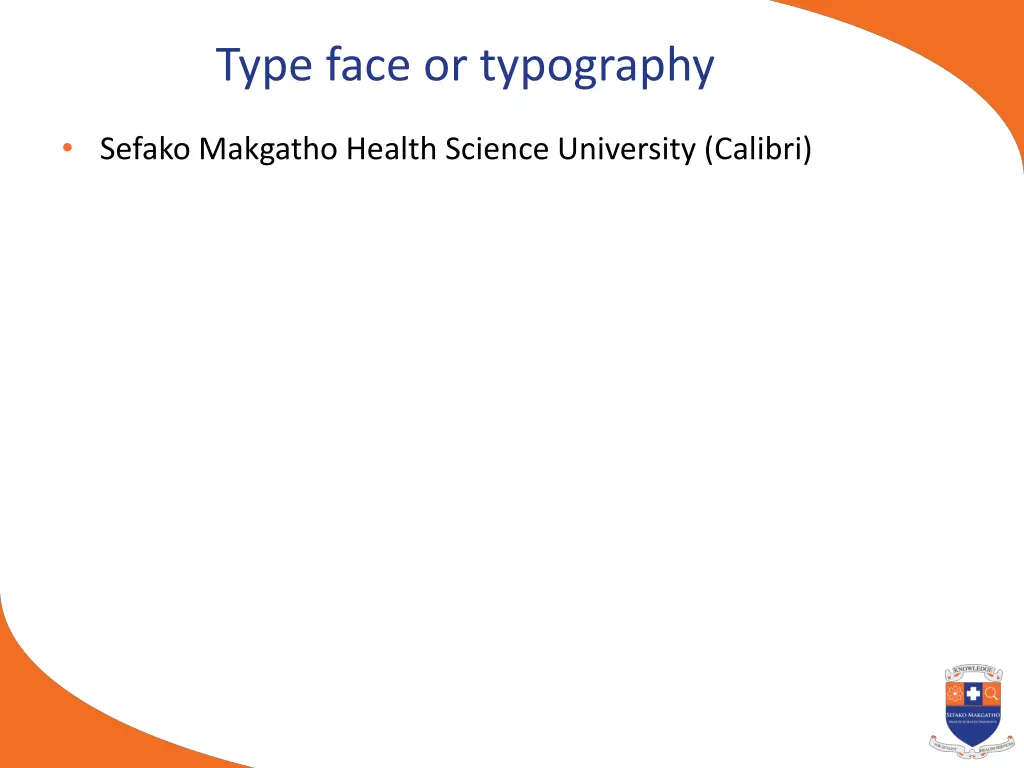 type face or typography
