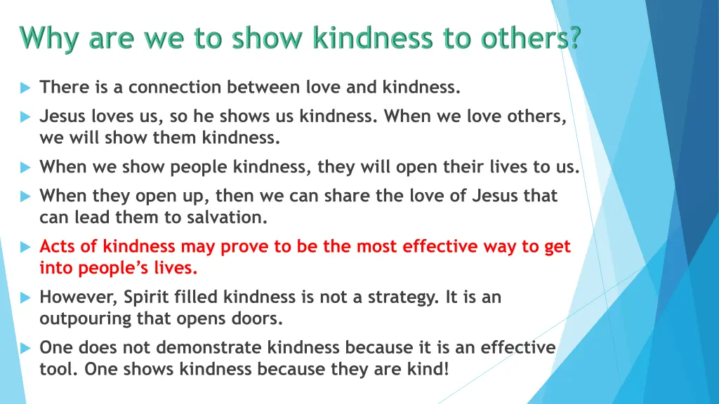 there is a connection between love and kindness