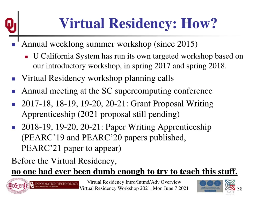 virtual residency how