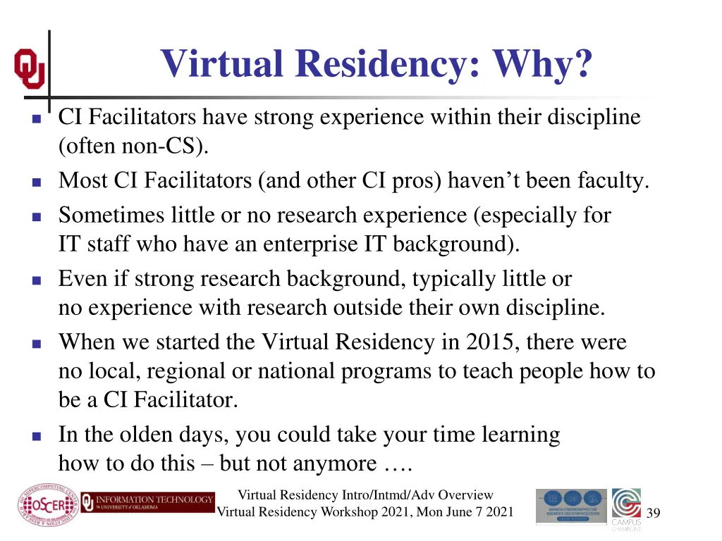 virtual residency why
