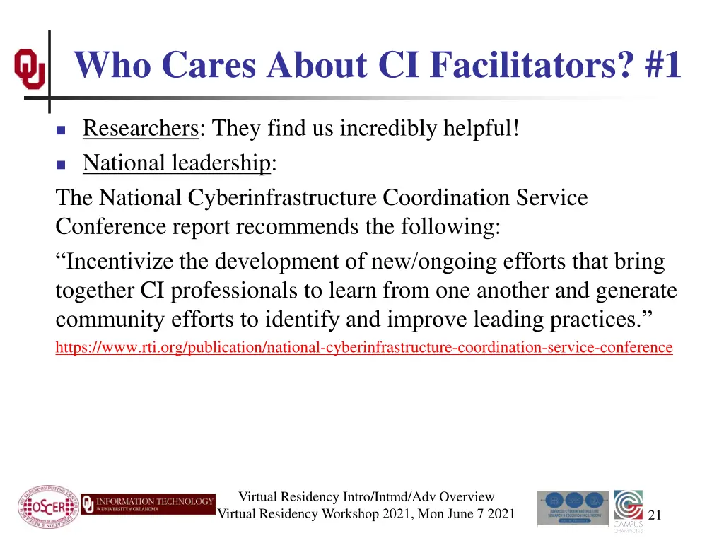 who cares about ci facilitators 1