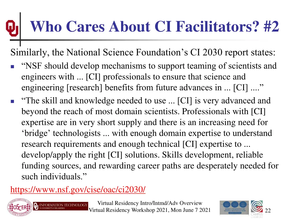 who cares about ci facilitators 2