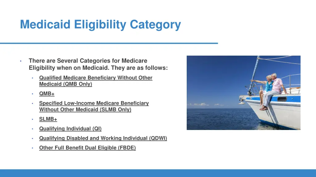 medicaid eligibility category