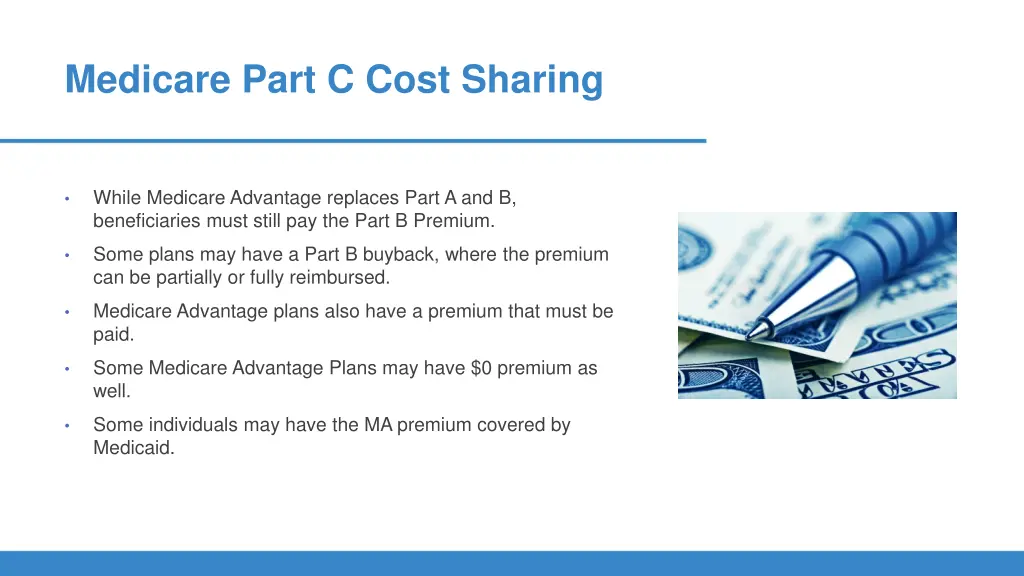 medicare part c cost sharing