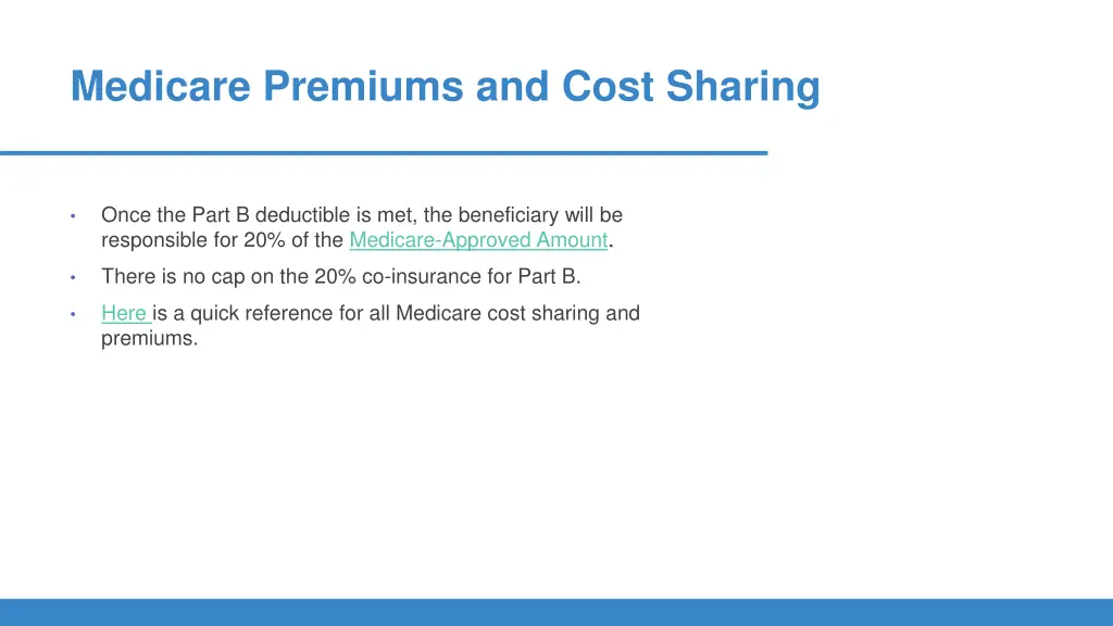 medicare premiums and cost sharing 3