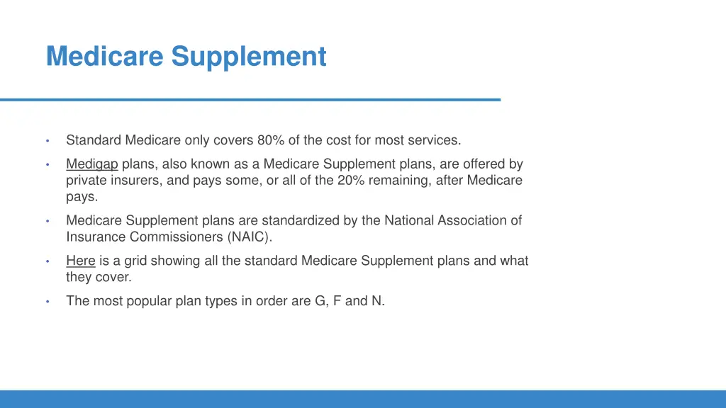 medicare supplement