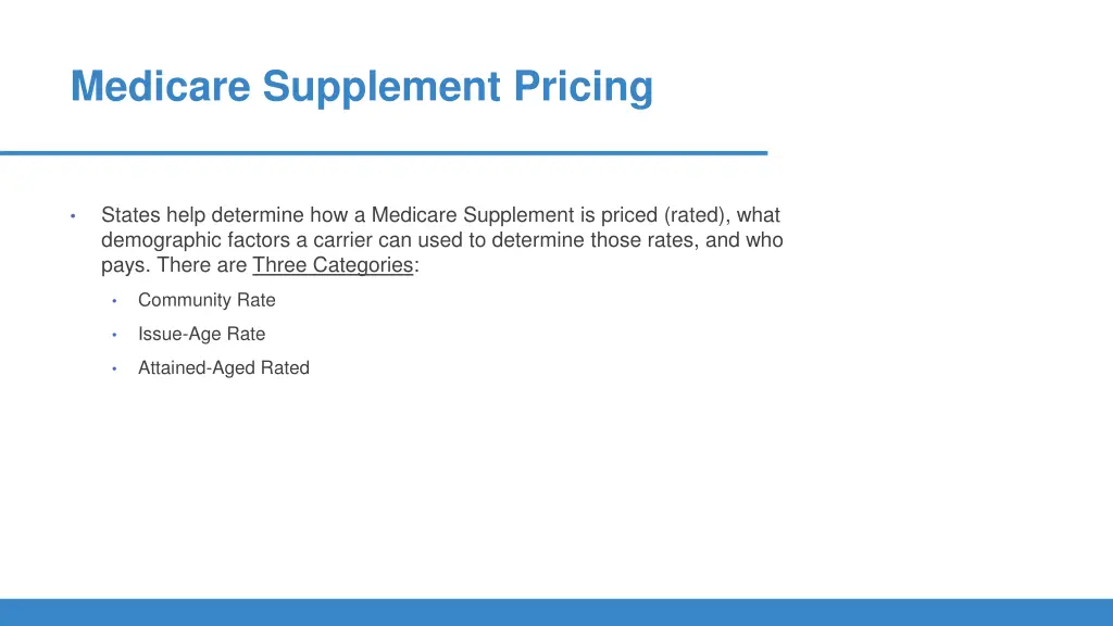medicare supplement pricing