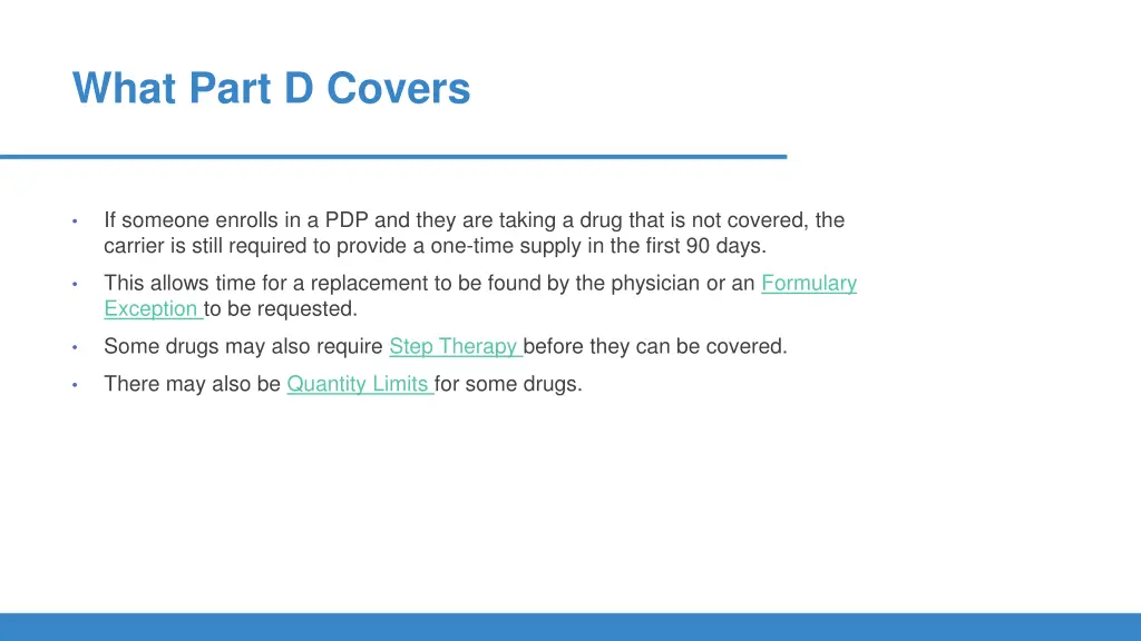 what part d covers 1