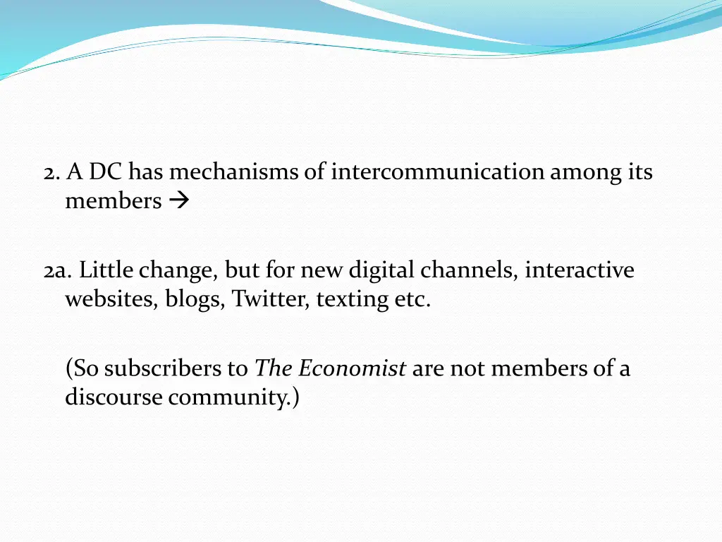 2 a dc has mechanisms of intercommunication among