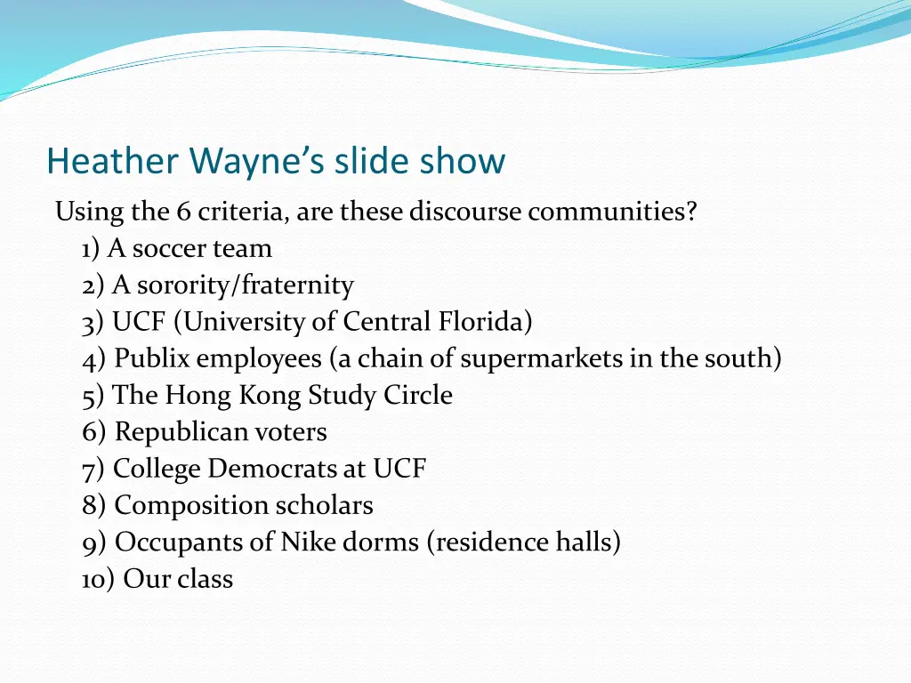 heather wayne s slide show