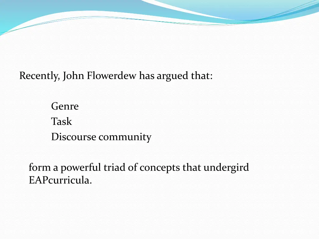 recently john flowerdew has argued that