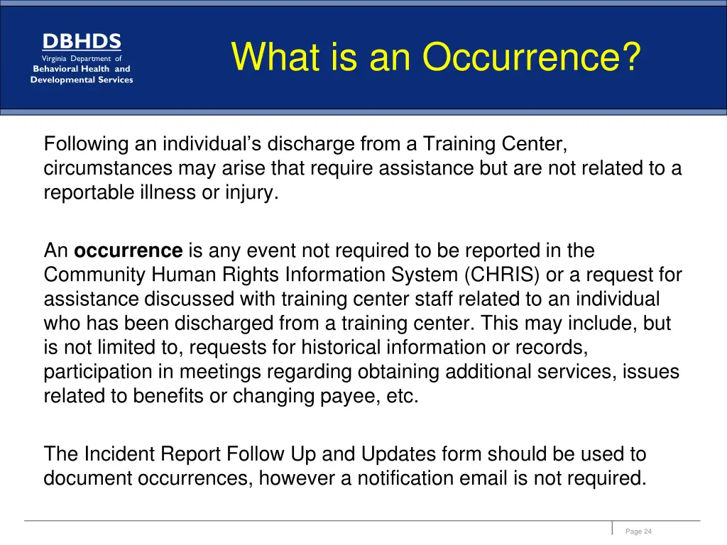 dbhds virginia department of behavioral health 10