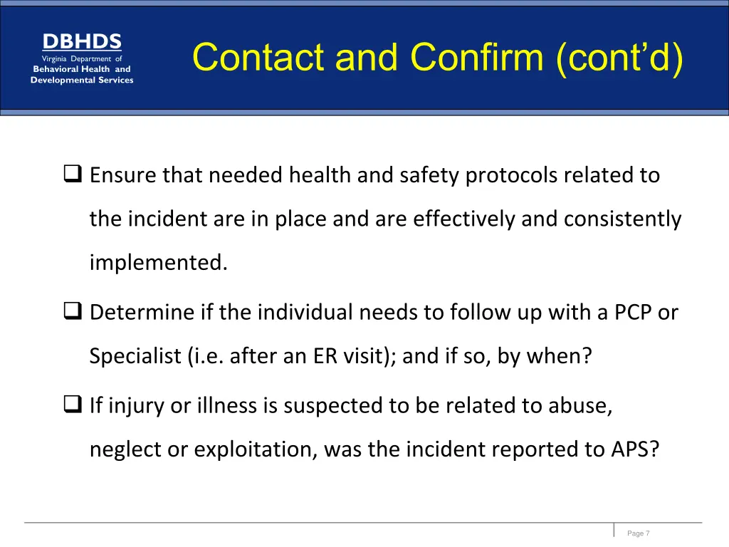 dbhds virginia department of behavioral health 5