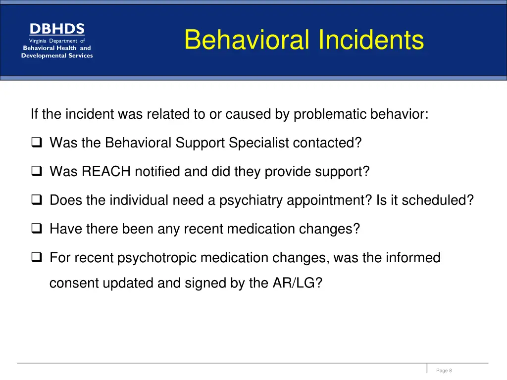 dbhds virginia department of behavioral health 6