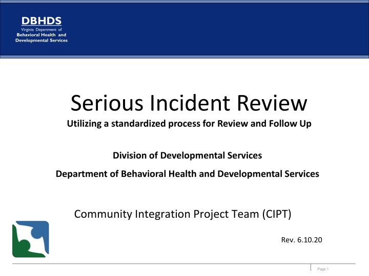 dbhds virginia department of behavioral health