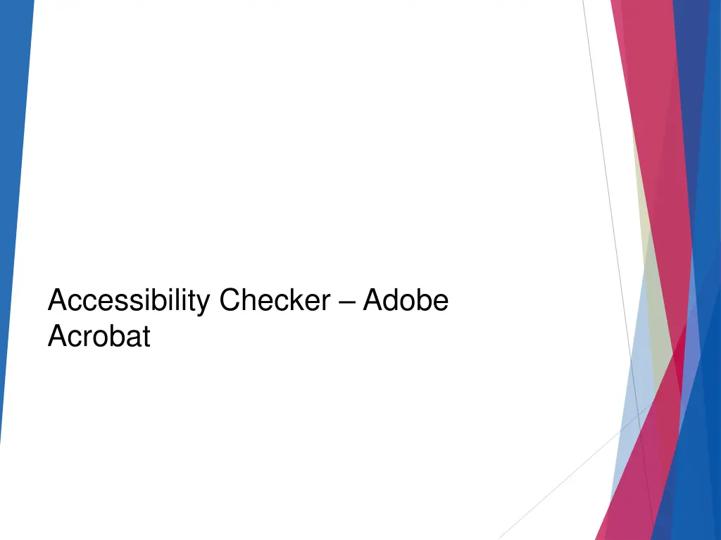 accessibility checker adobe acrobat