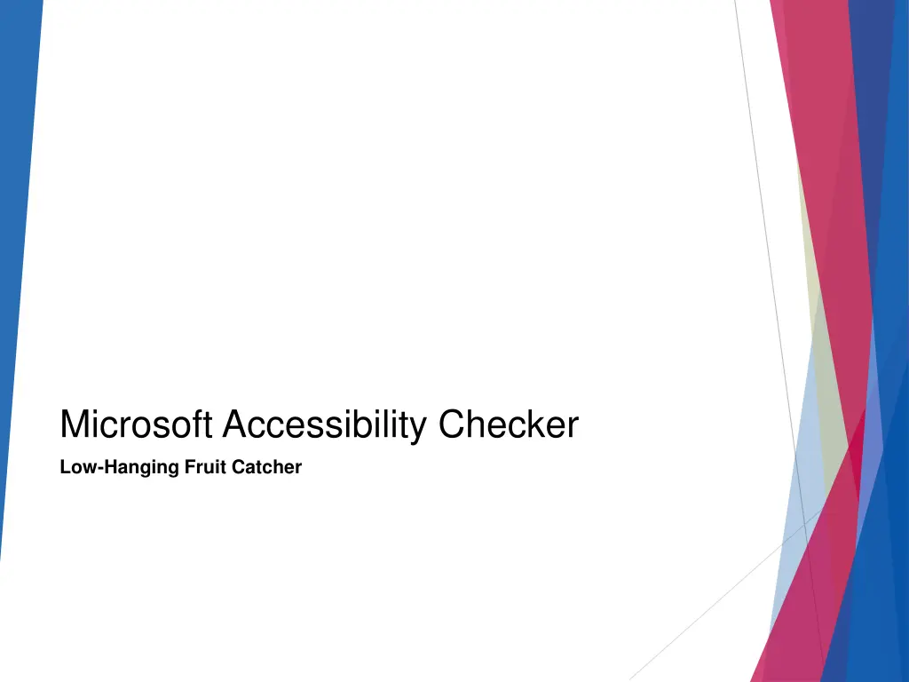 microsoft accessibility checker