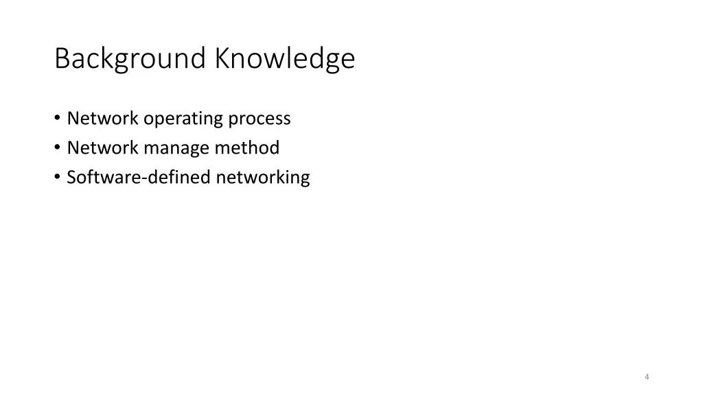background knowledge