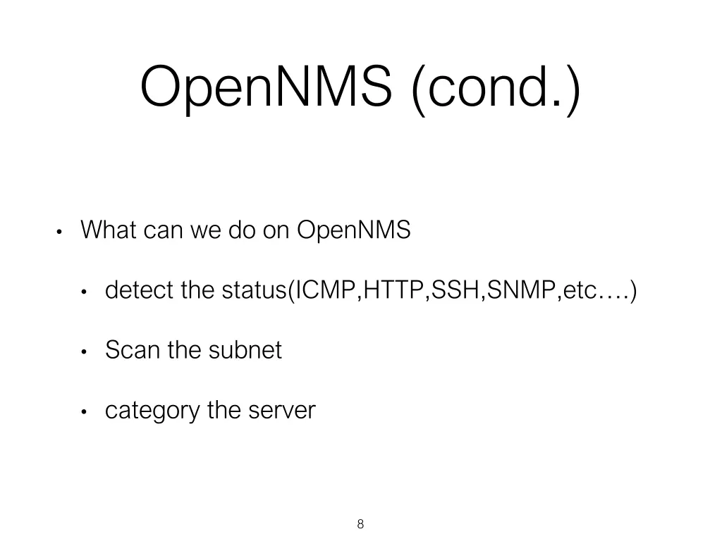 opennms cond 1