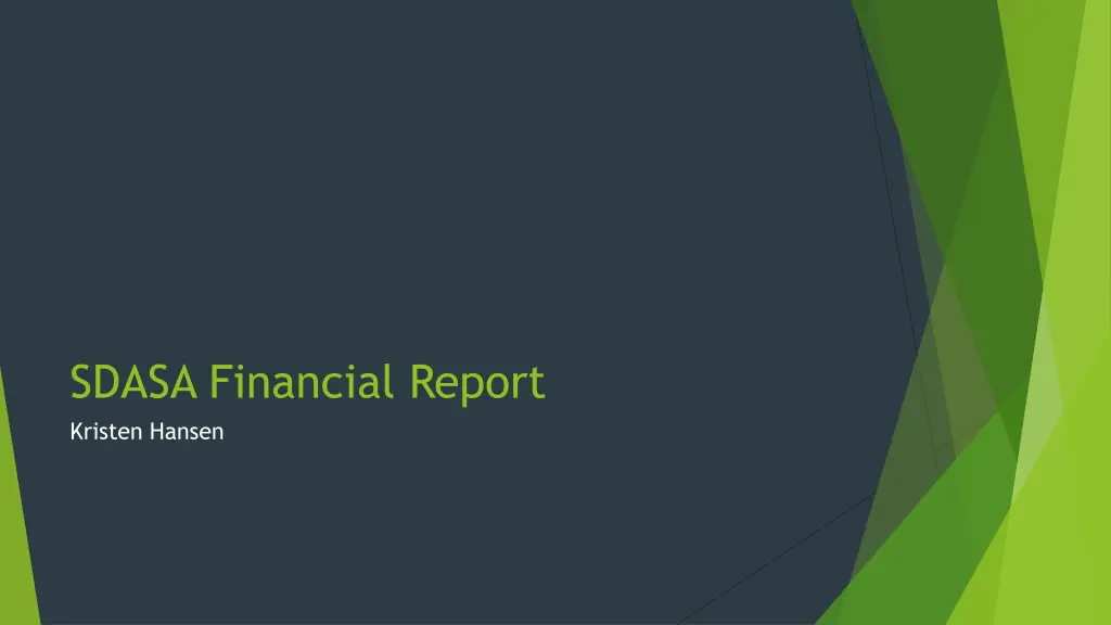 sdasa financial report kristen hansen