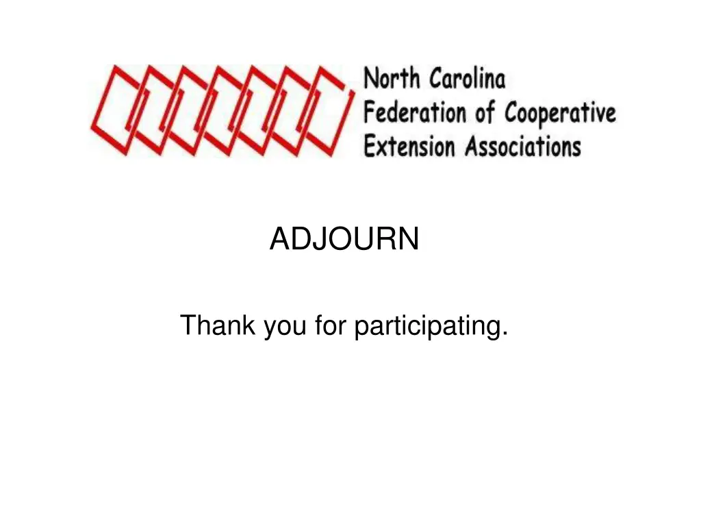 adjourn
