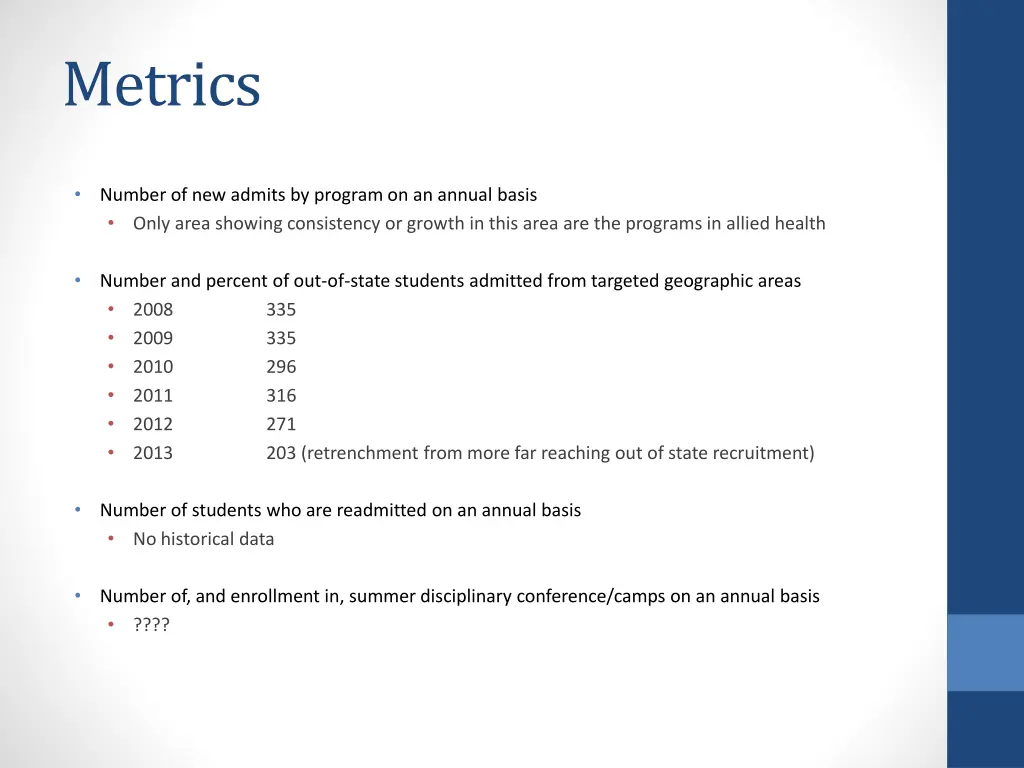 metrics 1