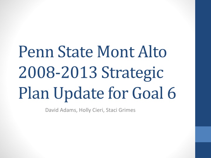 penn state mont alto 2008 2013 strategic plan