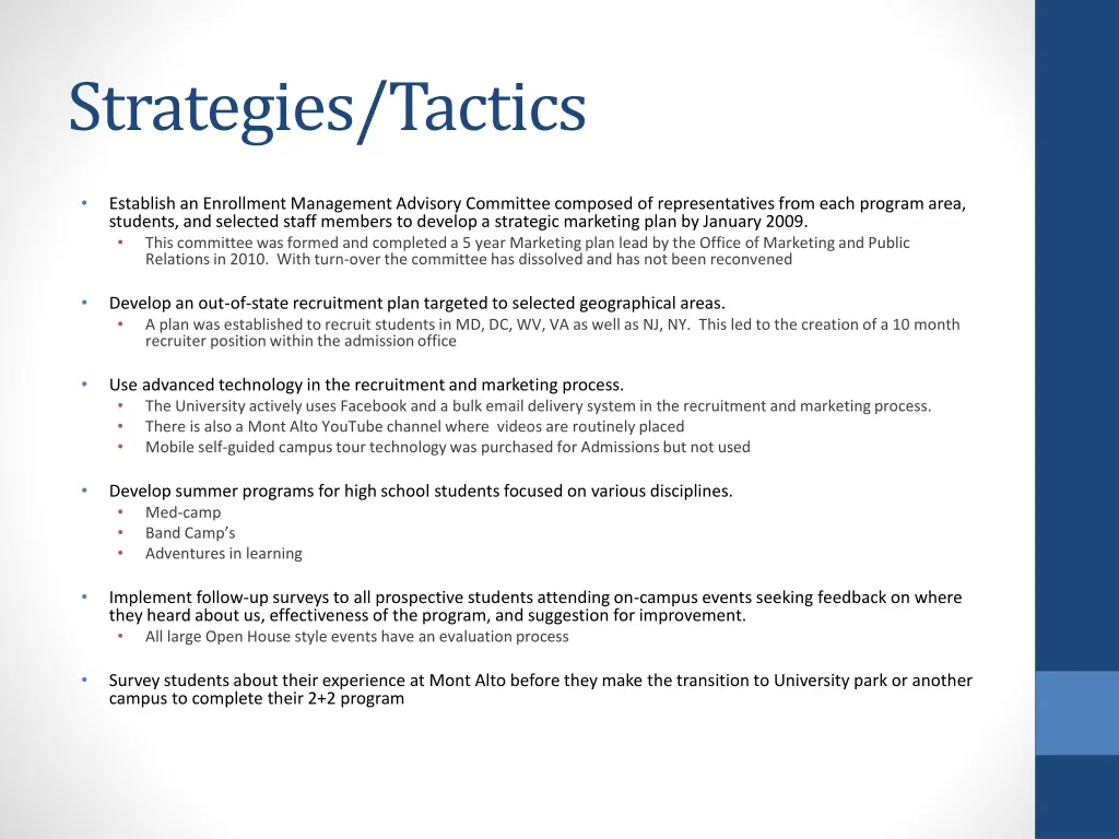 strategies tactics
