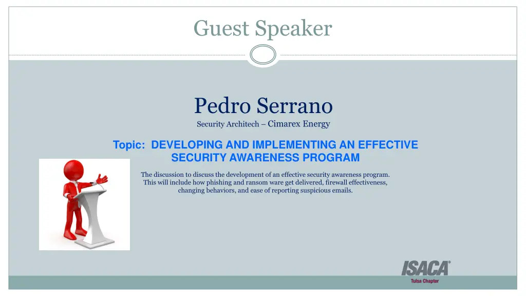 guest speaker