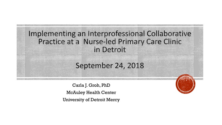 implementing an interprofessional collaborative