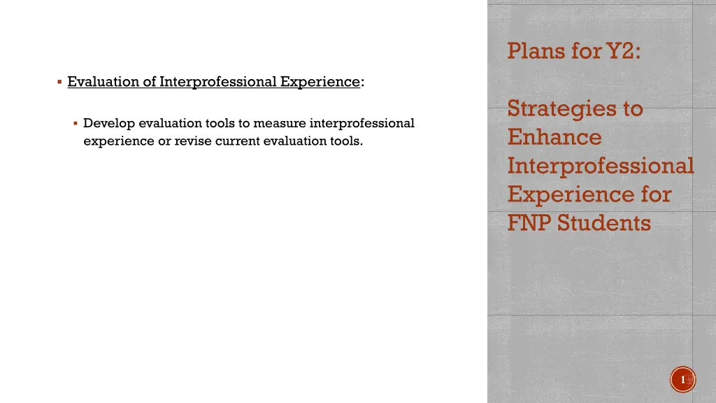 plans for y2 1