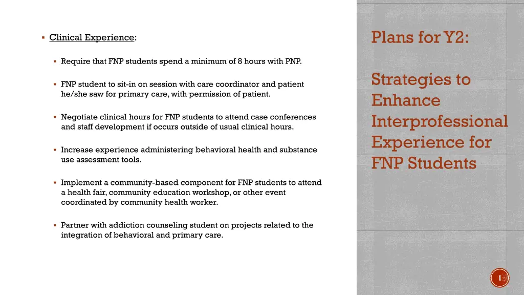 plans for y2