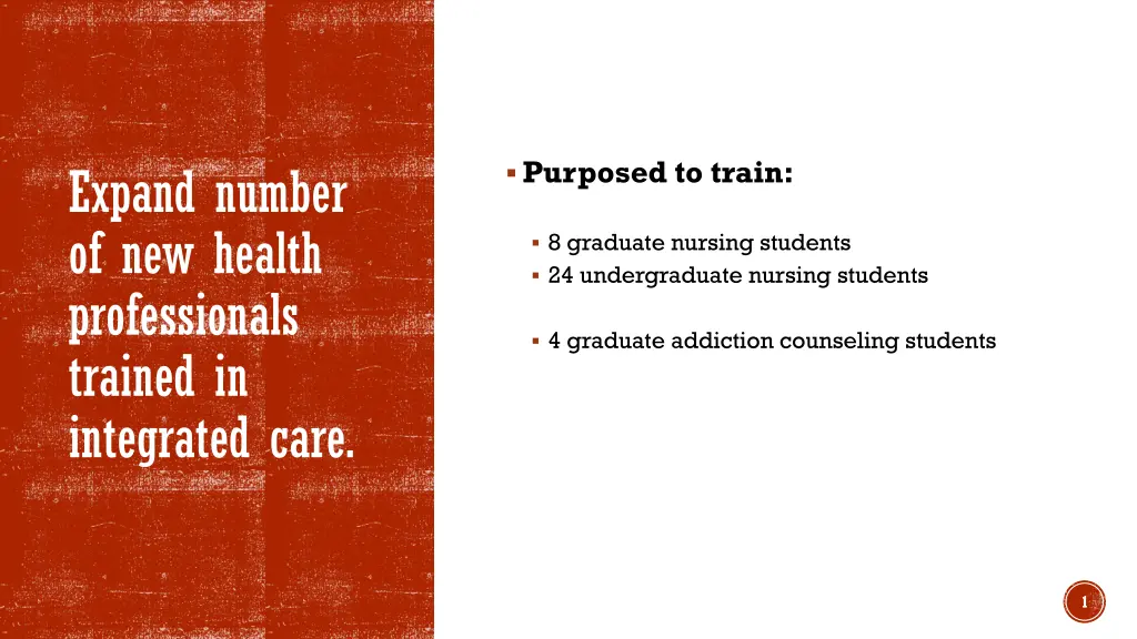 purposed to train