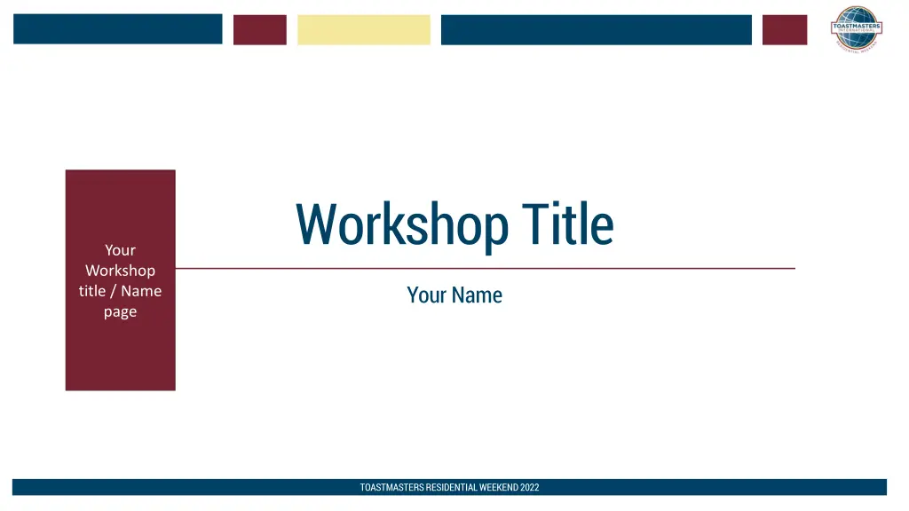 workshop title