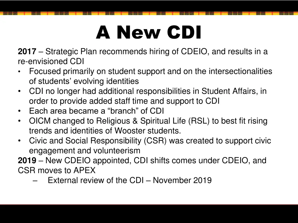 a new cdi