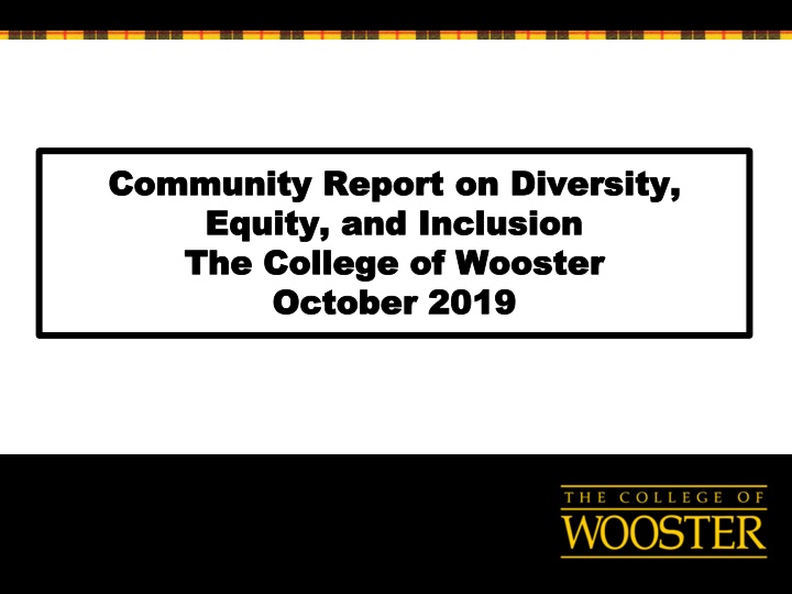 community report on diversity community report