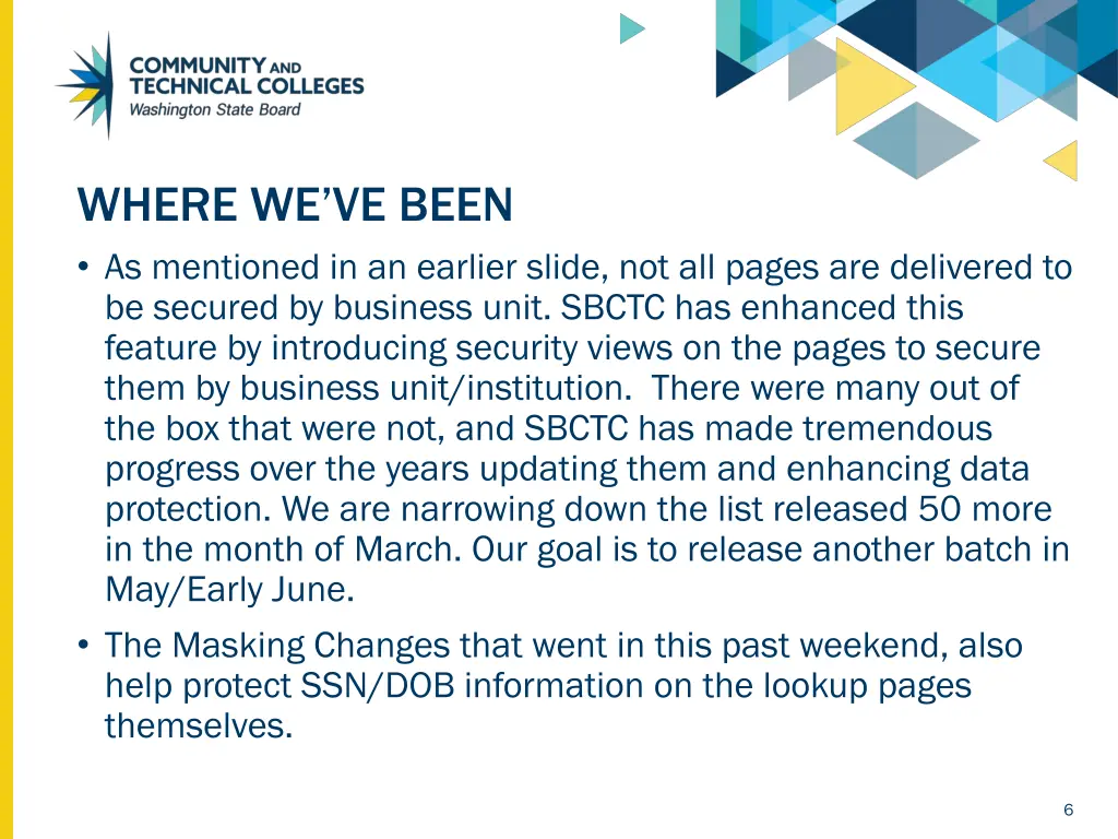 where we ve been as mentioned in an earlier slide